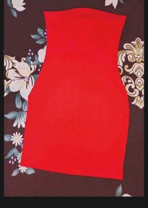 Chic Red Strapless Mini Tube Dress