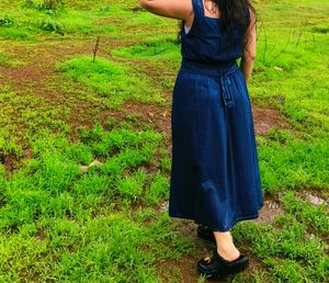 Denim Pinafore Dress