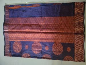 New Navy blue cotton saree