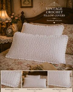 Vintage Crochet Pillow Covers