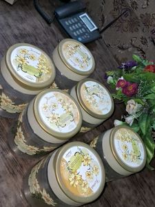 Vintage "Spring" Canister Set - 6 Pieces