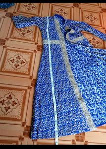 Stunning Blue Embroidered Kurta Set