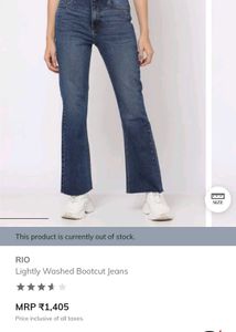 RIO Lightly Washed Bootcut Jeans