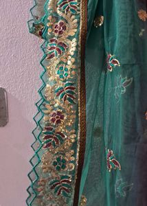 beautiful long net duppata