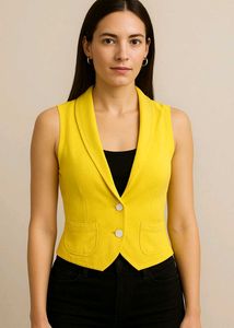Yellow waist coat vest