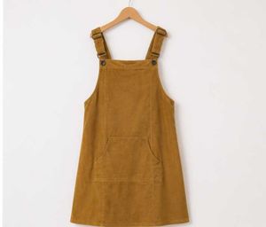 Corduroy Pinafore Dress