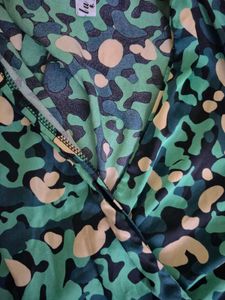Abstract Print V-Neck Dress
