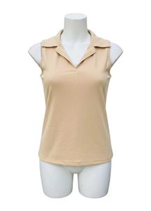 Sale🔥🔥🔥🔥🔥     Sleeveless Beige Polo Top