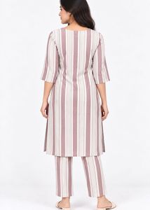 Striped Kurta Set for Women