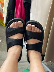 Comfortable Black Slides