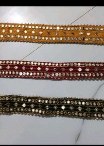 Embellished Ethnic Belts - Set of 3