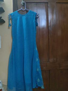 Sparkling Blue Ethnic kurta
