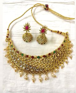 Pearl Drop Choker Set