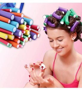 Purple Hair Rollers Set