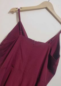 Maroon Long Dress For 36 Bust
