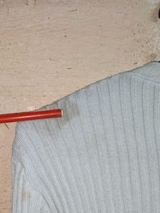 Winter Ribbed Cardigan Light Blue