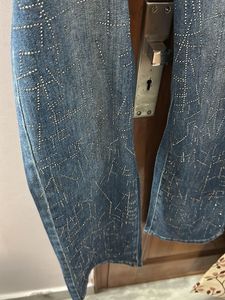 Y2K Sparkly Straight Fit Jeans