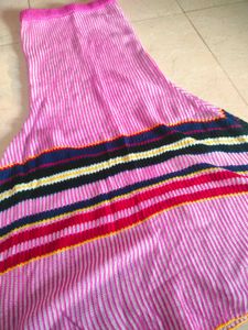 Striped Pink fish cut skirt 🌸💒🍠🌺🎗️