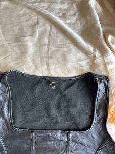Shein Faux Leather Corset Top