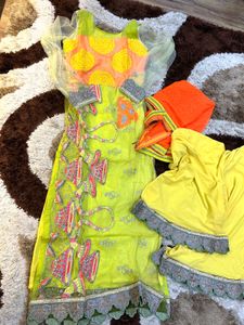 party wear kurta Plazo set