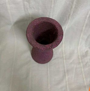Red &amp; Purple Glitter Vase (Set of 2)