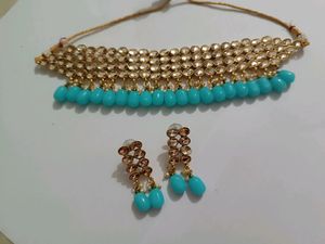 Choker Sky Blue Set