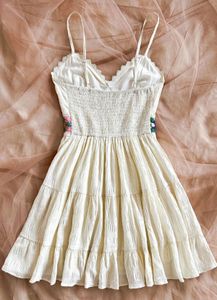 Mini White Flowy Dress