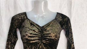 Off-Shoulder Velvet Bodysuit