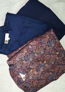 KISAH Navy Blue Sherwani Kurta Set
