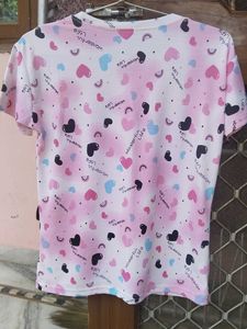 Cute Heart Print "Show Off" T-Shirt  soft fabric
