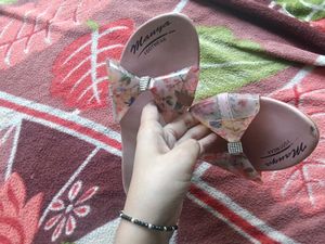 Cute Pink Floral Slides