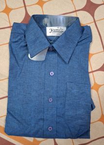 Kumar Blue Casual Shirt