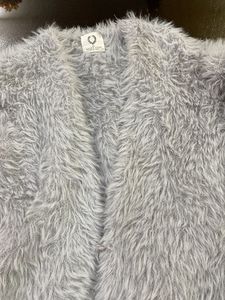Soft Grey Faux Fur Jacket