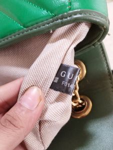 GREEN TORCHON GG MARMONT Bag
