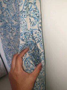 midi paisley print linen dress