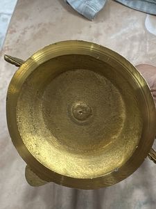 Vintage Brass Diya with Lord Shiva