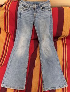 H&amp;M y2k denim flared low jeans