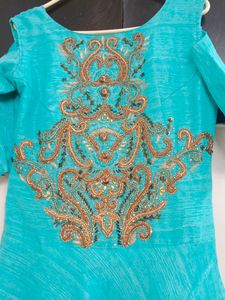 Gown With Cold Shoulder Style