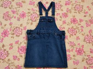 Denim Pinafore Dress