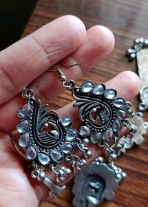 Oxidised Long  Beautiful Jwellery Set.