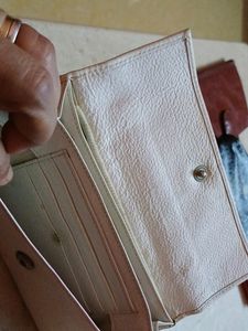Hunt White Genuine Leather Wallet
