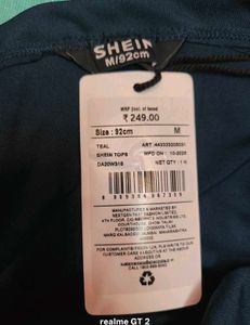 Shein Strapless Typographic Print Short Tube Top