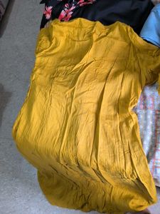 Embroidered Yellow Kurta Set