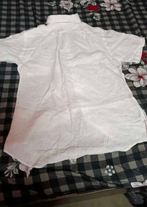 Men's White Short Sleeve Shirt