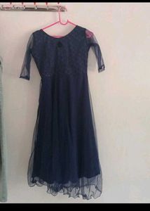 Elegant Navy Blue Gown