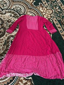 Pink Printed Kurta