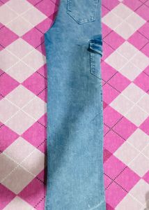 Light Wash Cargo Jeans