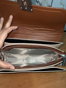 Two-Tone Shoulder Bag