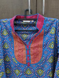 Blue Printed Kurta