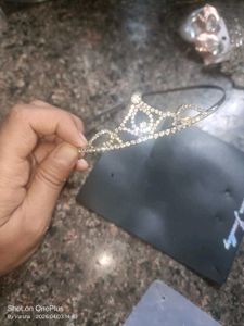 Sparkling Tiara Headband with free ring